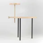 Mesa de centro moderna com tampo redondo de cinza feito na Itália - Velino Viadurini