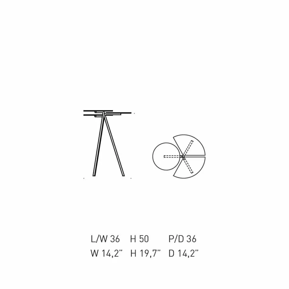 Mesa de centro moderna em folha colorida de design Originae - joaninha Viadurini