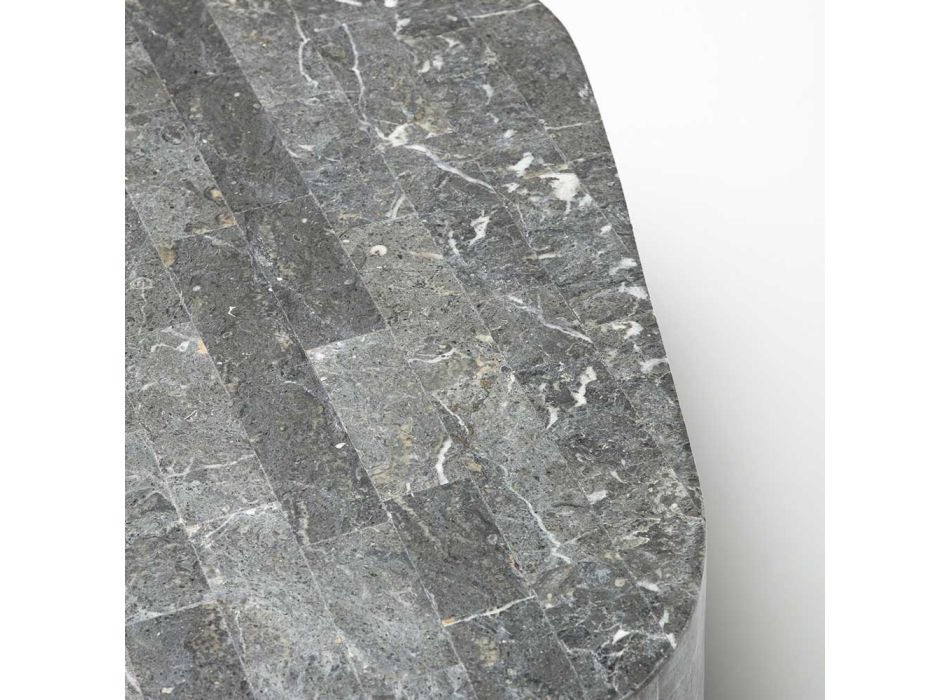 Mesa de centro moderna em formato de pedra fóssil - Bowie Viadurini