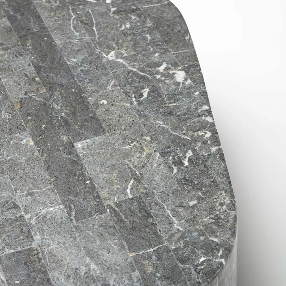 Mesa de centro moderna em formato de pedra fóssil - Bowie Viadurini