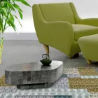 Mesa de centro moderna em formato de pedra fóssil - Bowie Viadurini