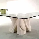 Vidro de Petri e mesa de centro de cristal, design moderno Viadurini