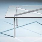 Mesa de centro quadrada de vidro temperado feita na Itália - Madrid Viadurini
