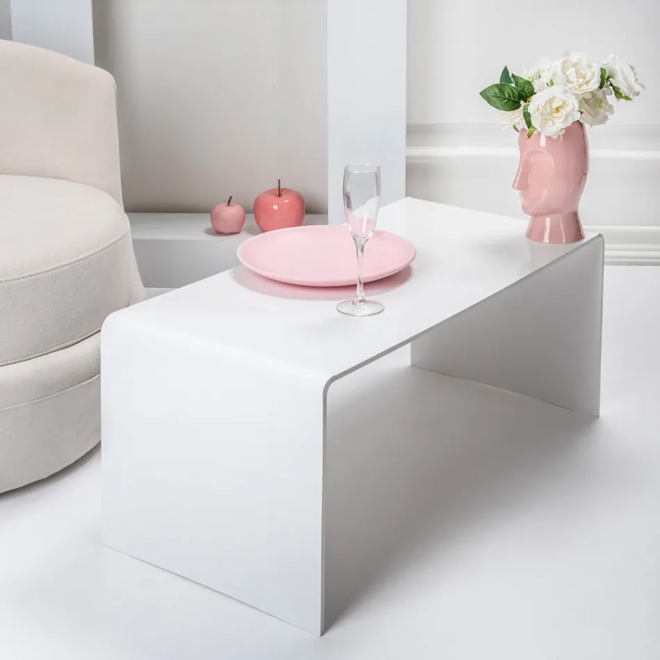 Mesa de centro feita de acrílico fabricado na Itália - Jasmim Viadurini