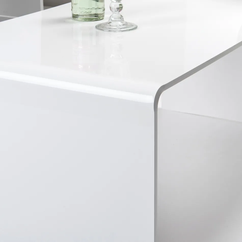 Mesa de centro feita de acrílico fabricado na Itália - Jasmim Viadurini