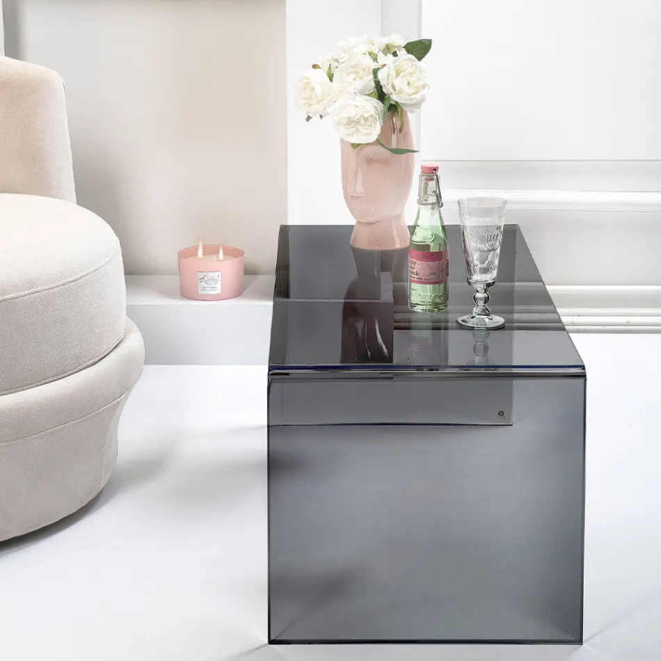 Mesa de centro feita de acrílico fabricado na Itália - Jasmim Viadurini