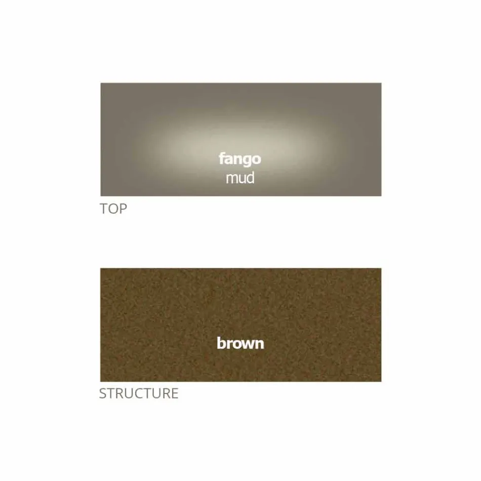 Mesa de centro redonda com tampo de cristal Made in Italy - Indio Viadurini