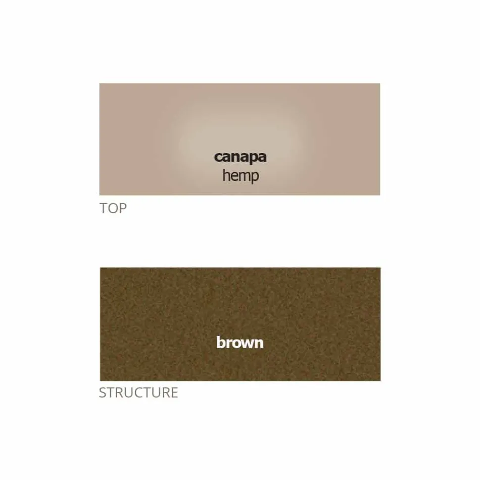 Mesa de centro redonda com tampo de cristal Made in Italy - Indio Viadurini