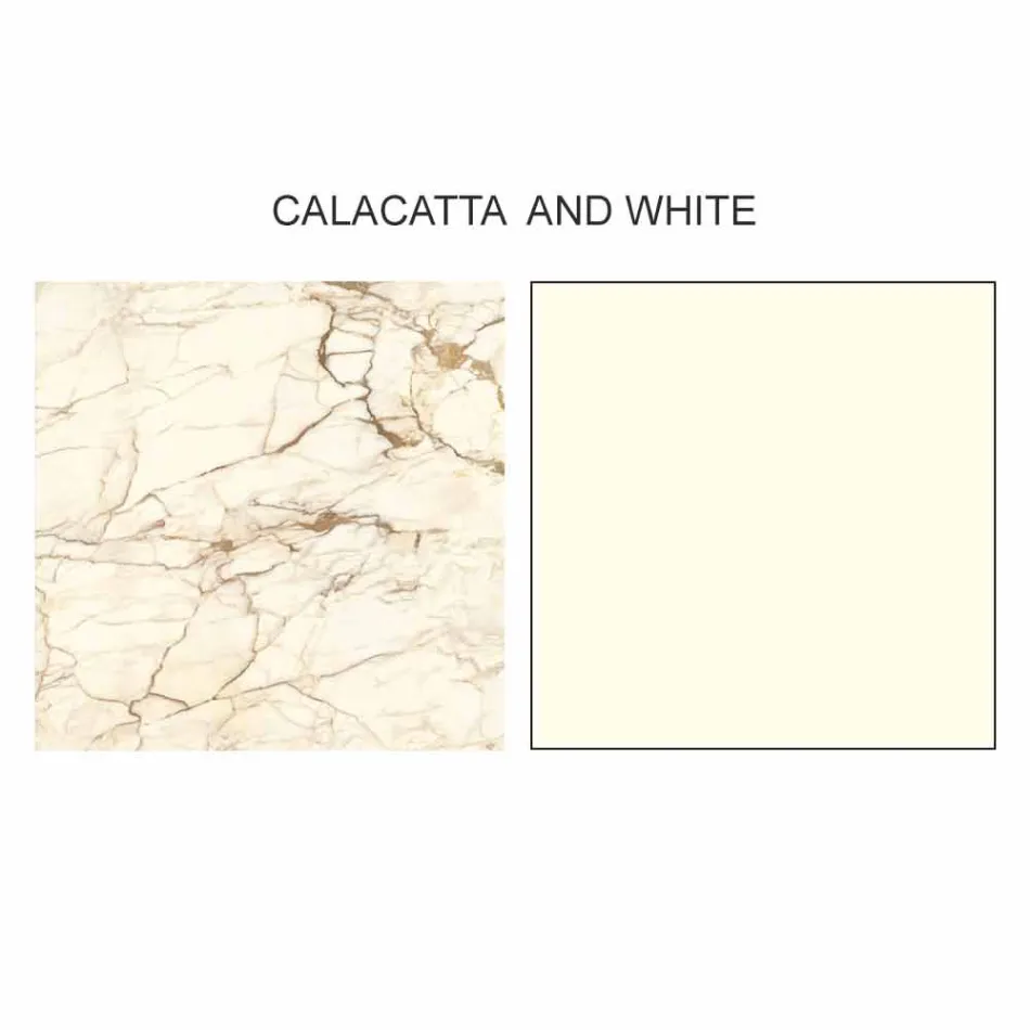 Mesa de centro redonda de design em grés e cinzas made in Italy - Bering Viadurini