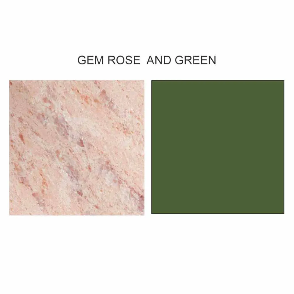 Mesa de centro redonda de design em grés e cinzas made in Italy - Bering Viadurini