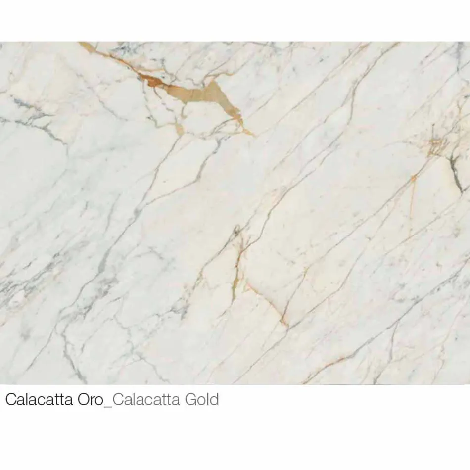 Mesinha Redonda em Cerâmica e Metal Made in Italy - Livigno Viadurini