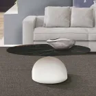 Mesinha Redonda em Cerâmica e Metal Made in Italy - Livigno Viadurini