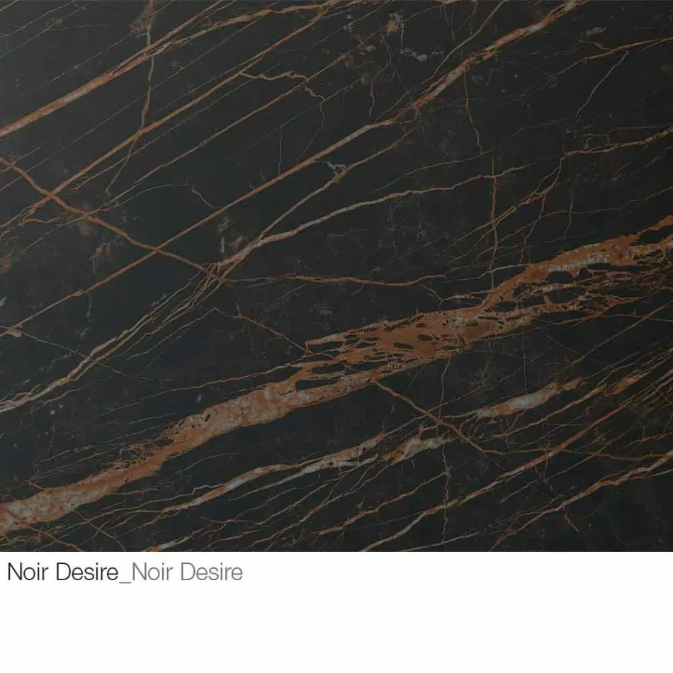 Mesinha Redonda em Cerâmica e Metal Made in Italy - Livigno Viadurini