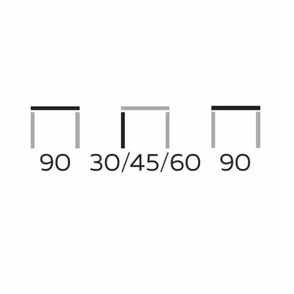 Mesa de centro redonda em Gres e Metal Moderno Made in Italy - Albert Viadurini