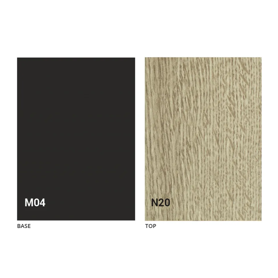 Mesa Transformadora em Madeira e Aço Fabricado na Itália - Demetro Viadurini