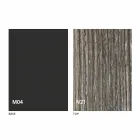 Mesa de Centro Transformável em Madeira e Aço Made in Italy - Demetro Viadurini