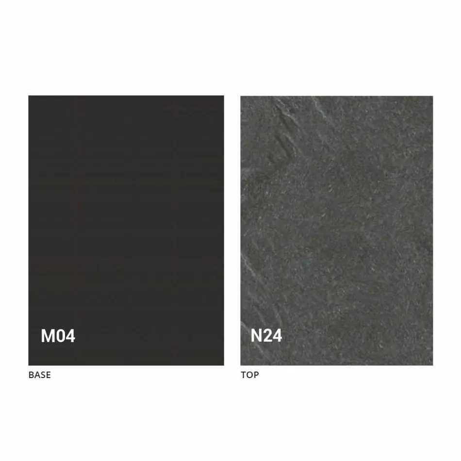 Mesa de Centro Transformável em Madeira e Aço Made in Italy - Demetro Viadurini