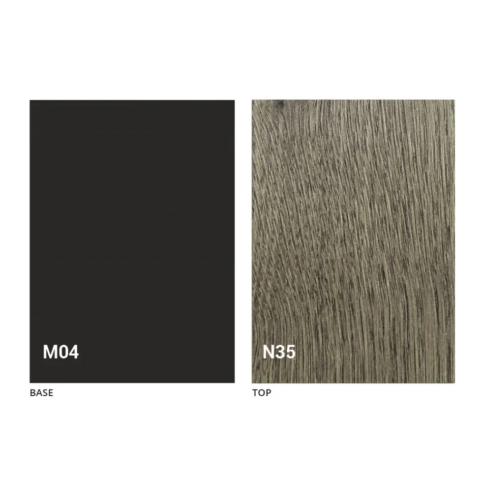 Mesa Transformadora em Madeira e Aço Fabricado na Itália - Demetro Viadurini