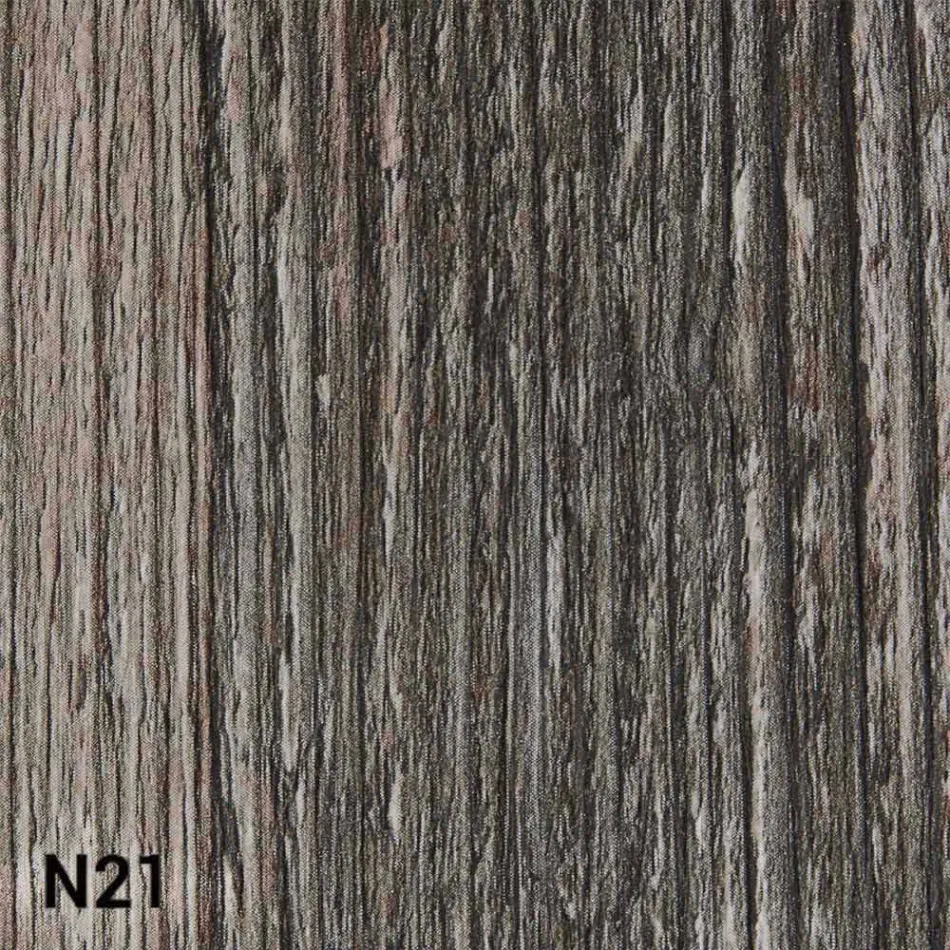 Mesa de Centro Transformável em Madeira e Metal Made in Italy - Patroclus Viadurini