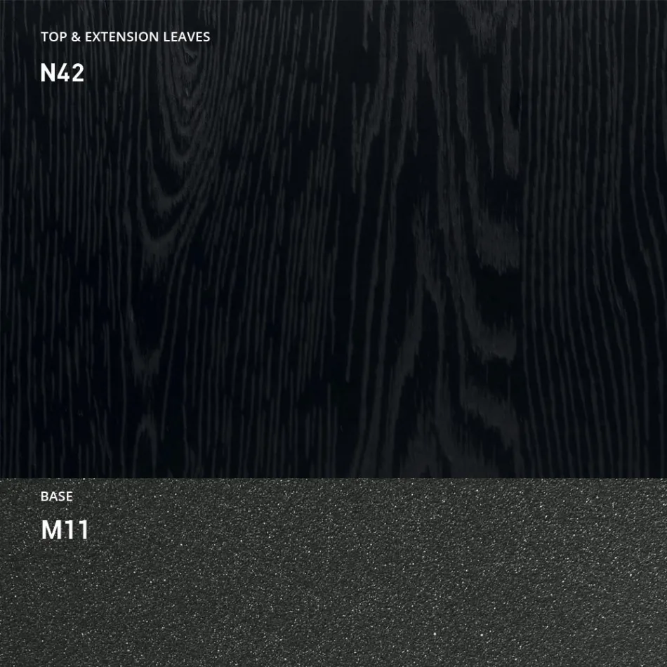 Mesa de centro transformável em madeira e metal, fabricada na Itália - Sanrocco Viadurini