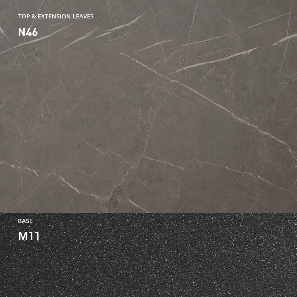 Mesa de centro transformável em madeira e metal, fabricada na Itália - Sanrocco Viadurini