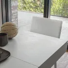 Mesa de centro transformável em madeira e metal, fabricada na Itália - Sanrocco Viadurini