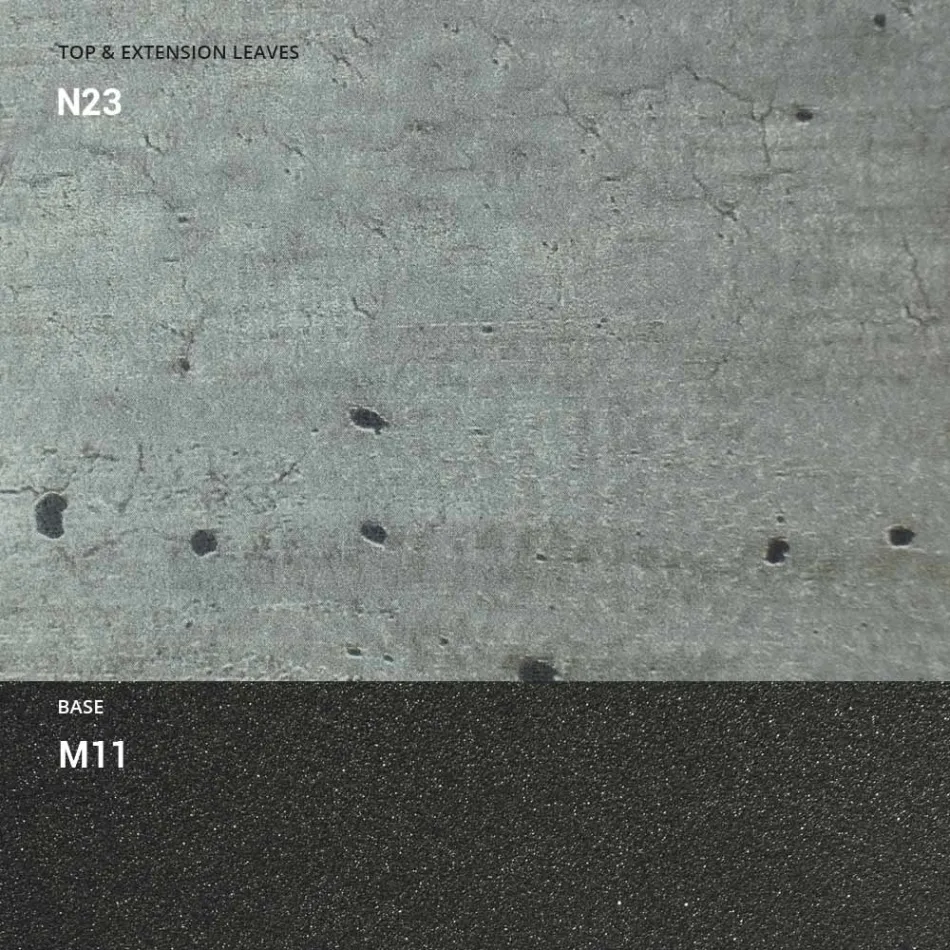 Mesa de centro transformável em madeira e metal, fabricada na Itália - Sanrocco Viadurini