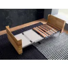 Mesa de Centro Transformável em Madeira Maciça Made in Italy - Trabucco Viadurini