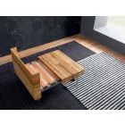 Mesa de Centro Transformável em Madeira Maciça Made in Italy - Trabucco Viadurini