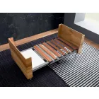 Mesa de Centro Transformável em Madeira Maciça Made in Italy - Trabucco Viadurini