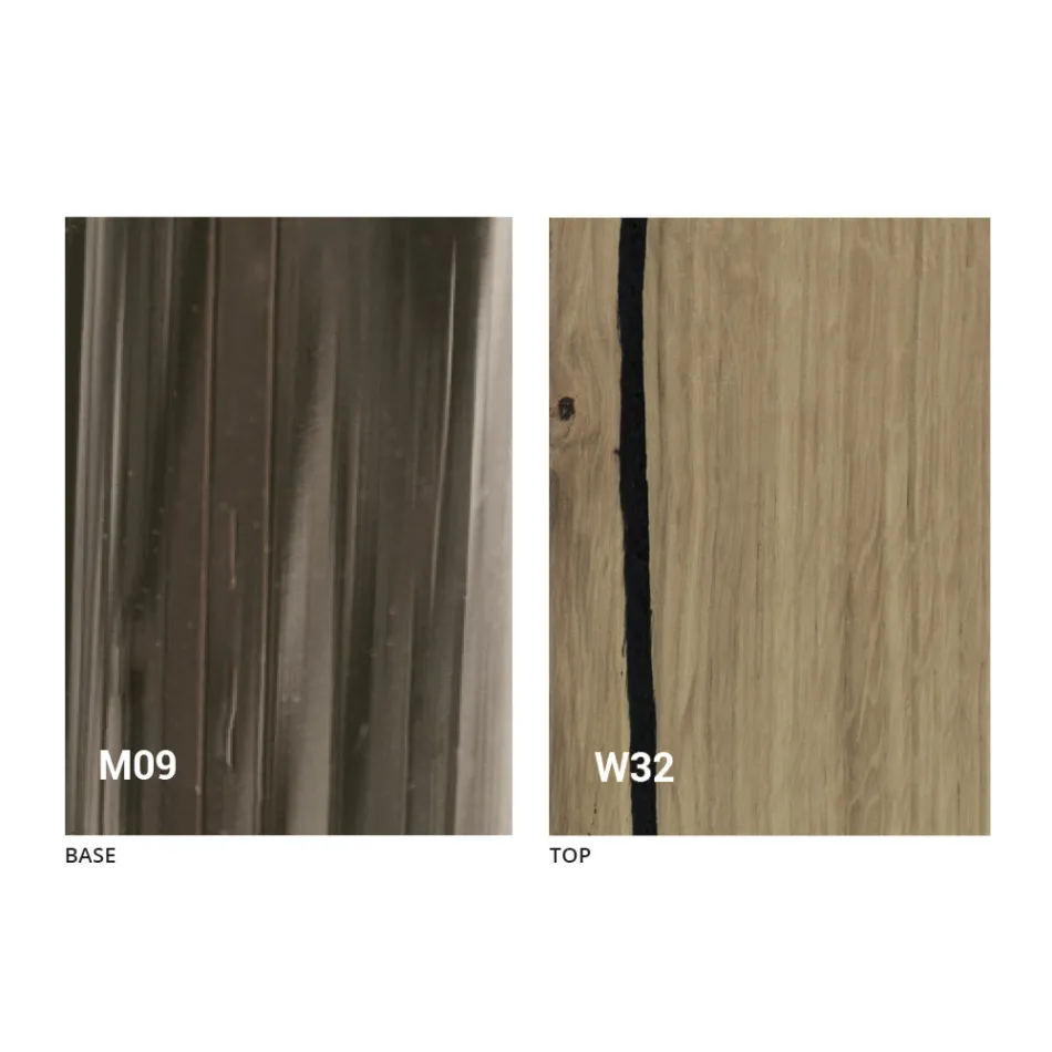 Mesa de centro transformadora em madeira maciça Made in Italy - Trabucco Viadurini