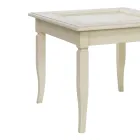 Mesa de centro da sala com quadro de avisos estofado em vidro Fabricado na Itália - Demetra Viadurini