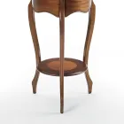 Mesa de centro da sala com incrustações de cereja patinada Made in Italy - Irno Viadurini