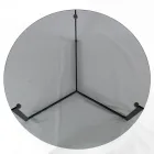 Mesa de centro em aço e vidro fabricado na Itália - Aspira Viadurini