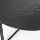 Mesa de centro em aço e vidro fabricado na Itália - Aspira Viadurini