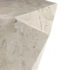 Mesa de Centro da Sala Totalmente em Pedra Fóssil Diferentes Acabamentos - Ar Viadurini