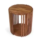 Mesa de centro em madeira de acácia - Vortice Viadurini