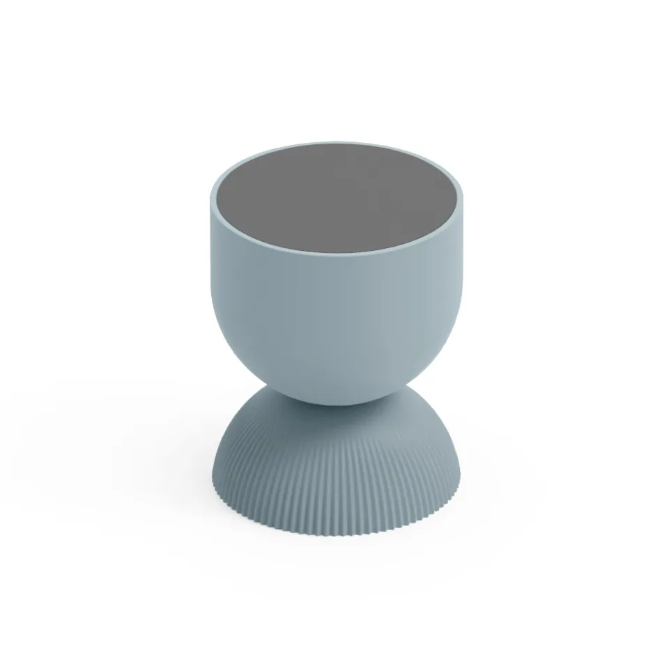 Mesa de centro da sala em polietileno de diversas cores - Loopy Viadurini