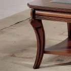 Mesa de centro retangular para sala com tampo de vidro Made in Italy - Gaol Viadurini