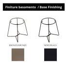 Mesa de centro redonda com tampo de vidro fabricado na Itália - Paini Viadurini