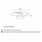 Mesa lateral contemporânea em madeira de lariço com detalhes em aço inoxidável lilás Viadurini