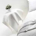 Mesa contemporânea de design de plexiglass branco Otto, fabricada na Itália Viadurini