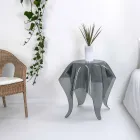 Mesa de centro contemporânea de plexiglás com respaldo Otto, fabricada em Itália Viadurini