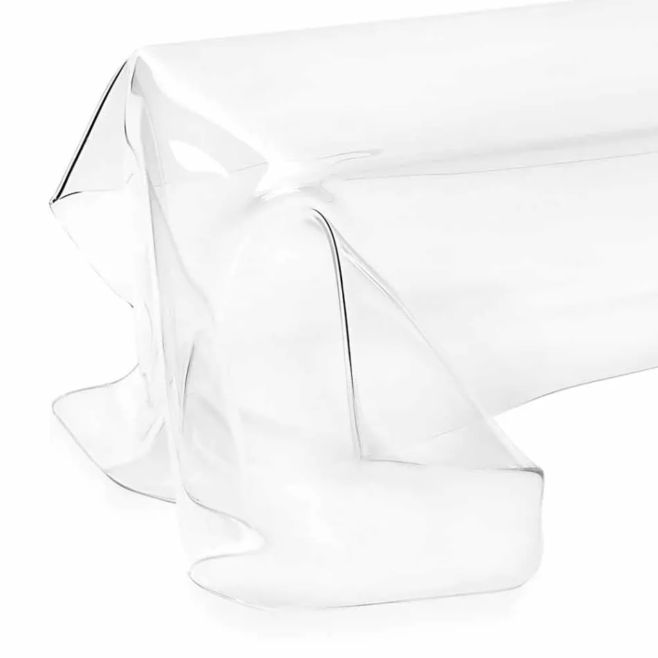 Mesa de centro de plexiglass contemporânea design transparente envolto na Ásia Viadurini