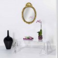 Mesa de centro de plexiglass transparente Asia, made in Italy, modern design
