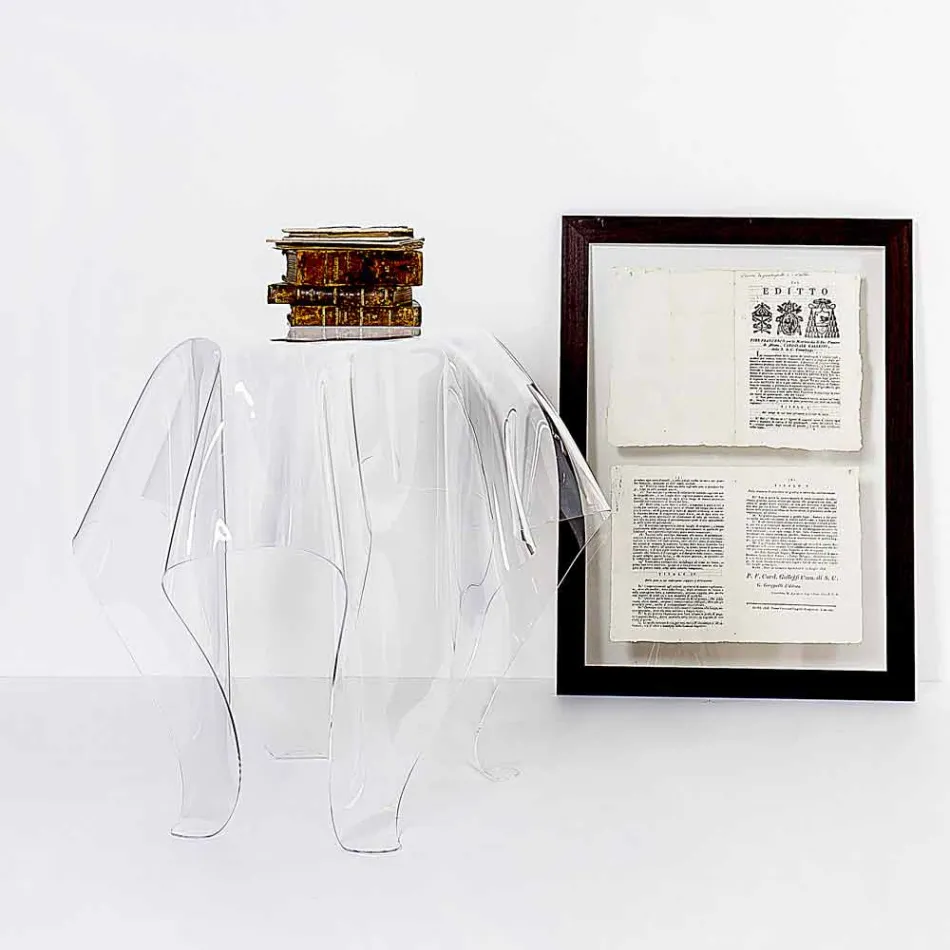 Sofá contemporâneo de design de plexiglás Otto, made in Italy Viadurini