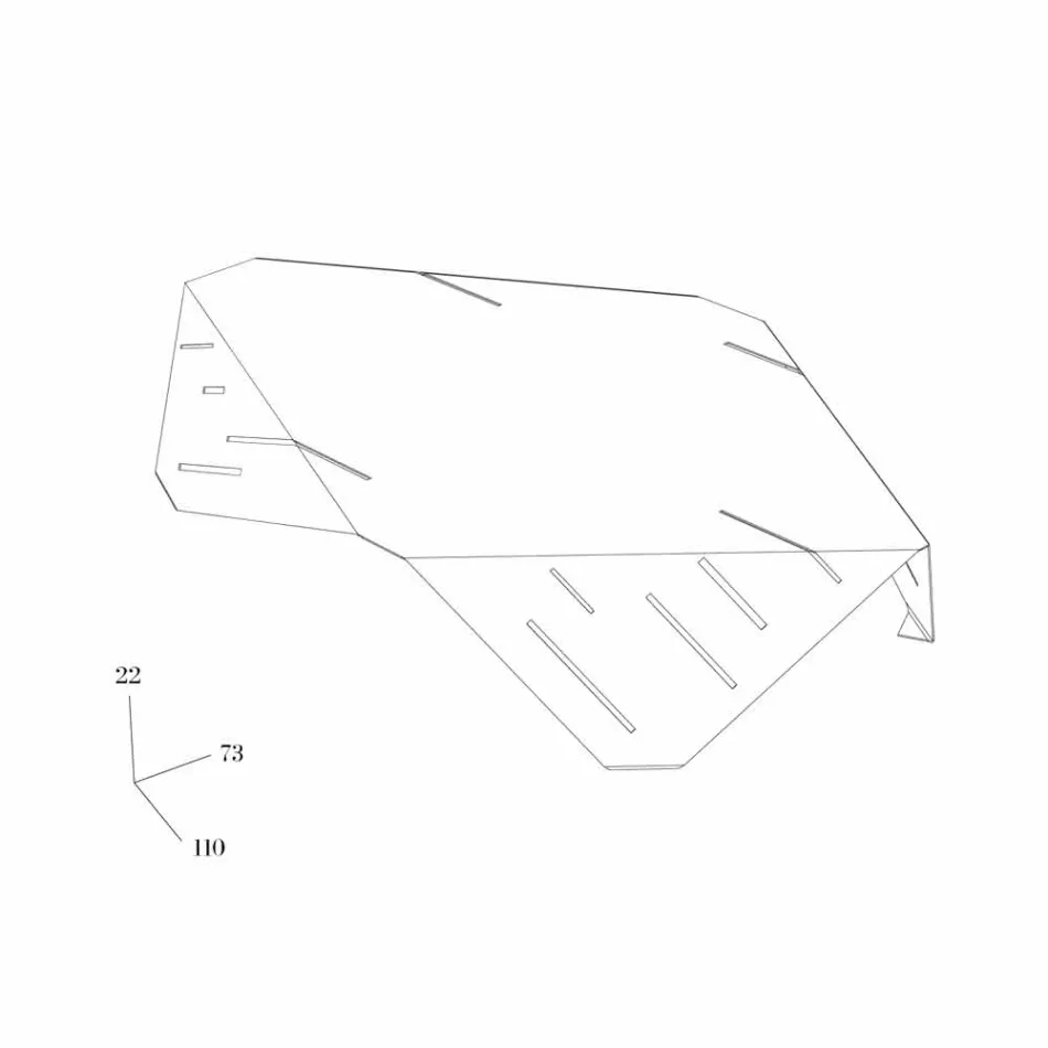 Mesa De Café Design Origamo Mabele Viadurini