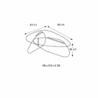 Mesa de centro design em vidro transparente, defumado e gravado fabricado na Itália - Tac Tac Viadurini