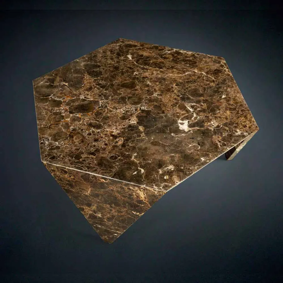 Mesa lateral totalmente em mármore Ruche Viadurini