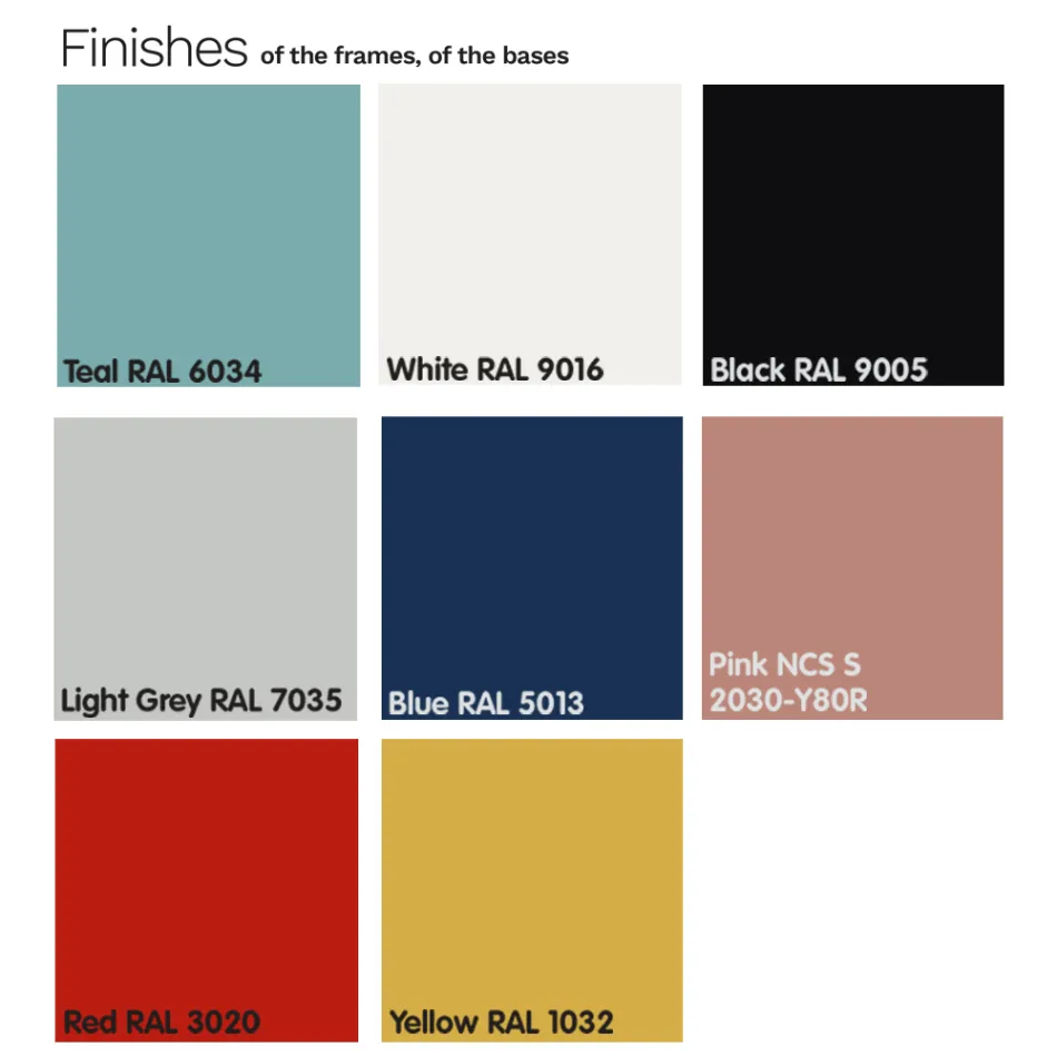 Mesa de centro externa redonda em HPL com base de metal feita na Itália - Makino Viadurini